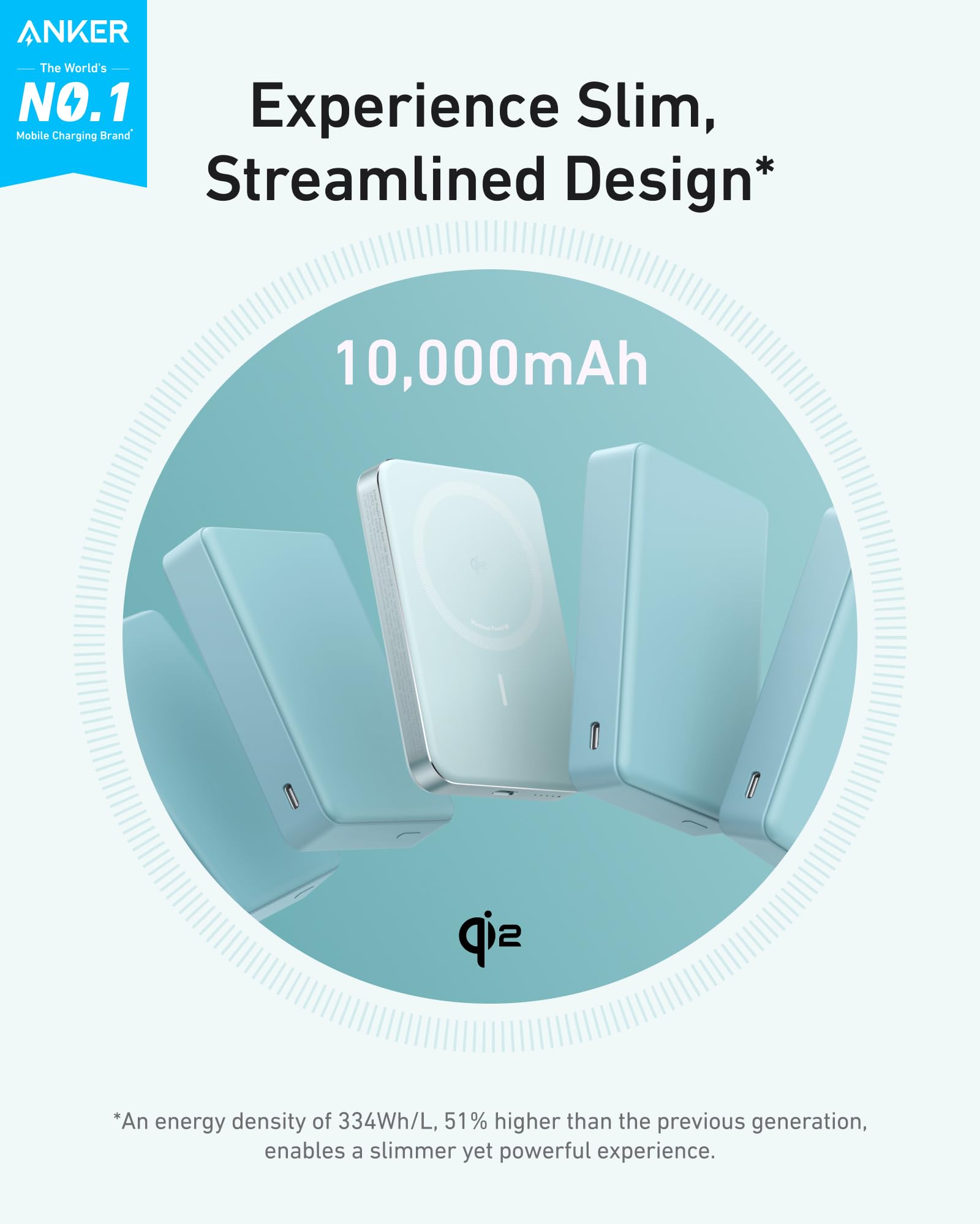 Foto 3 pulgar | Power Bank Anker Maggo De 10.000 Mah Con Carga Inalámbrica De 15 W - Venta Internacional.