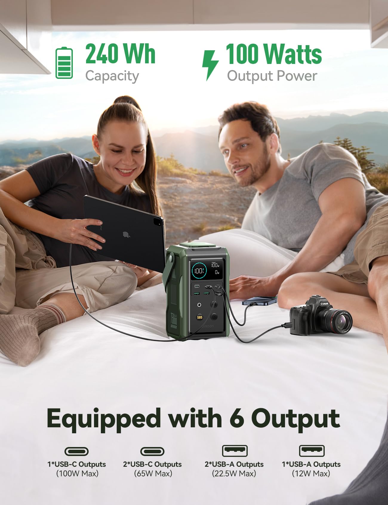 Foto 4 pulgar | Central Eléctrica Portátil Joyroom 75000mah 240wh Con Luz Led - Venta Internacional.