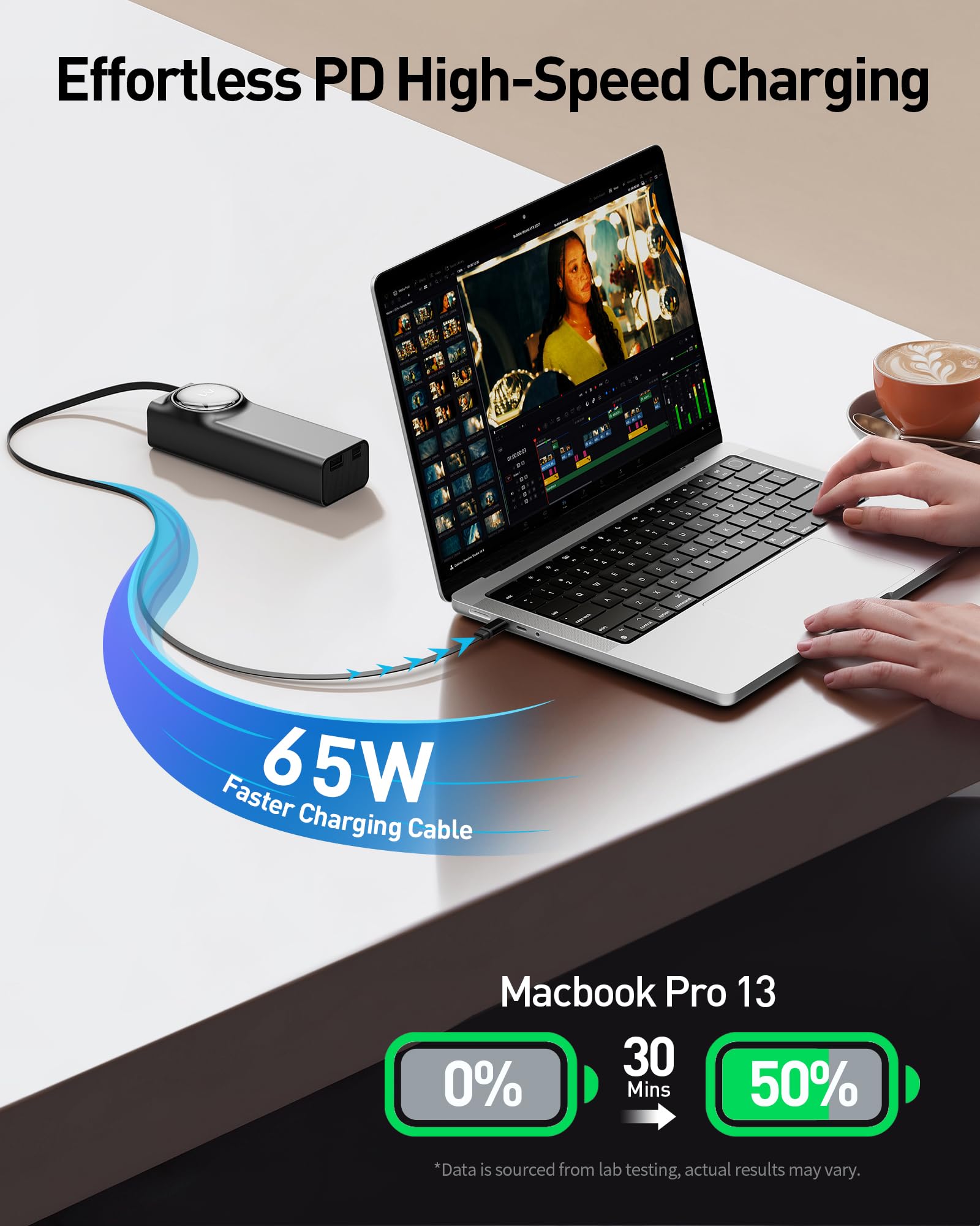 Foto 4 pulgar | Power Bank Iwalk Reel De 20000 Mah Y 65 W Con Cable Usb-c Retráctil - Venta Internacional.