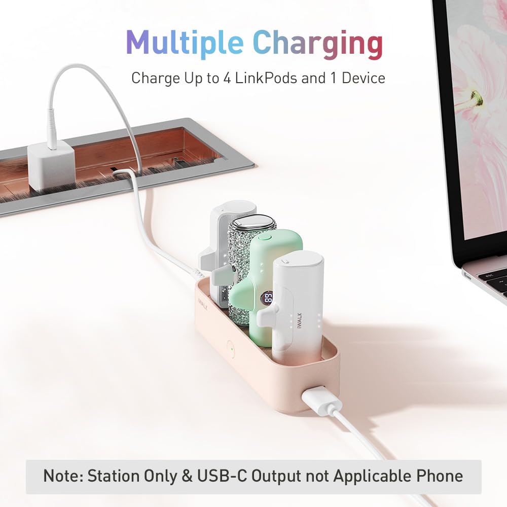 Foto 4 | Estación De Carga Iwalk Linkpod Station Para Power Bank Pink - Venta Internacional.