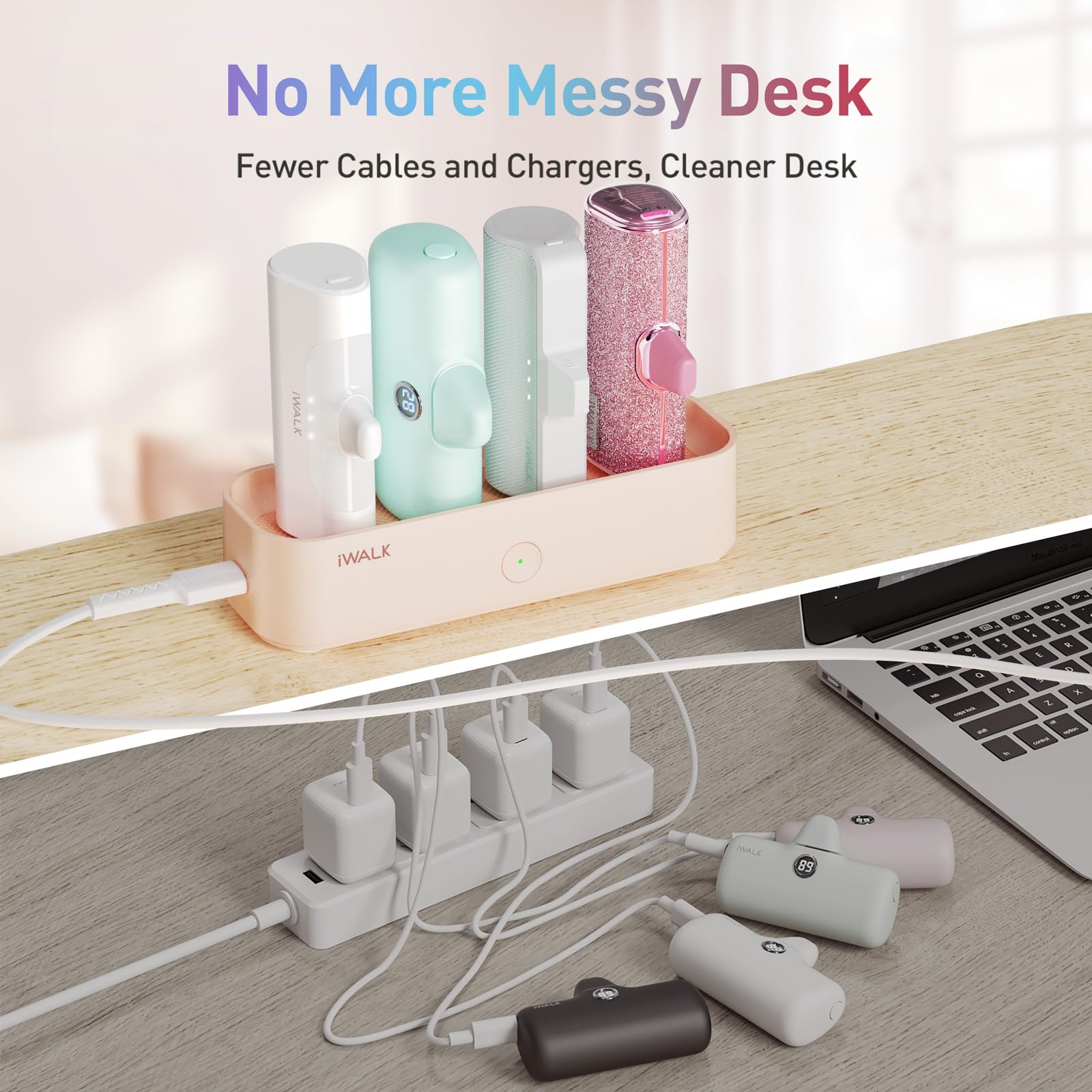 Foto 6 | Estación De Carga Iwalk Linkpod Station Para Power Bank Pink - Venta Internacional.