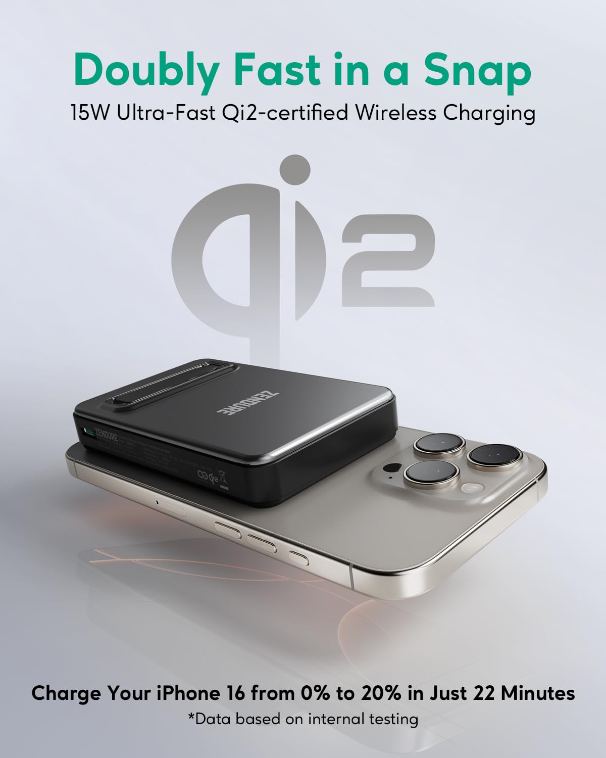 Foto 3 pulgar | Batería Externa Zendure Supermini Q De 10.000 Mah Con Conexión Inalámbrica De 15 W - Venta Internacional.