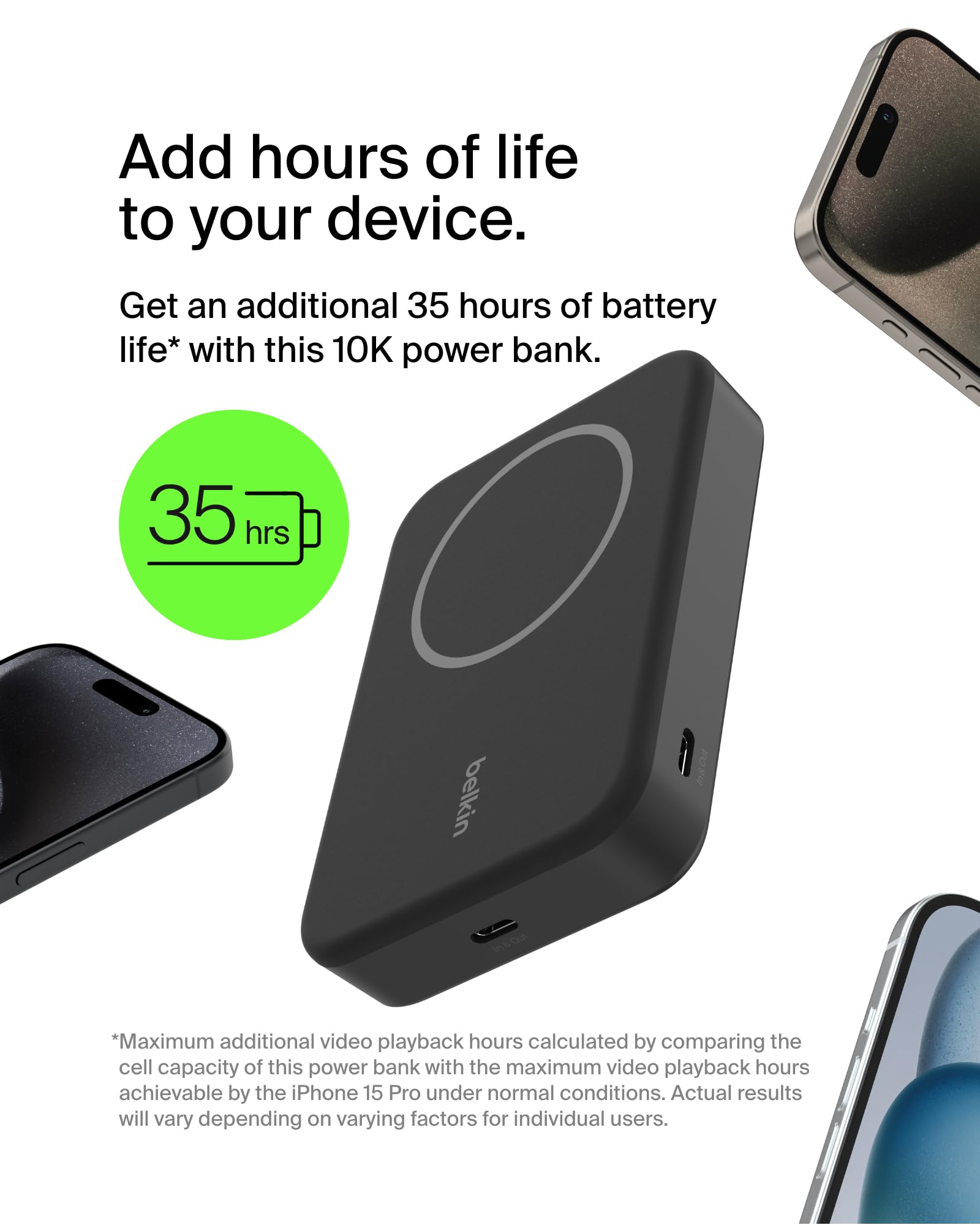 Foto 4 pulgar | Banco De Energía Inalámbrico Belkin Boostcharge Pro 10.000 Mah Negro - Venta Internacional.