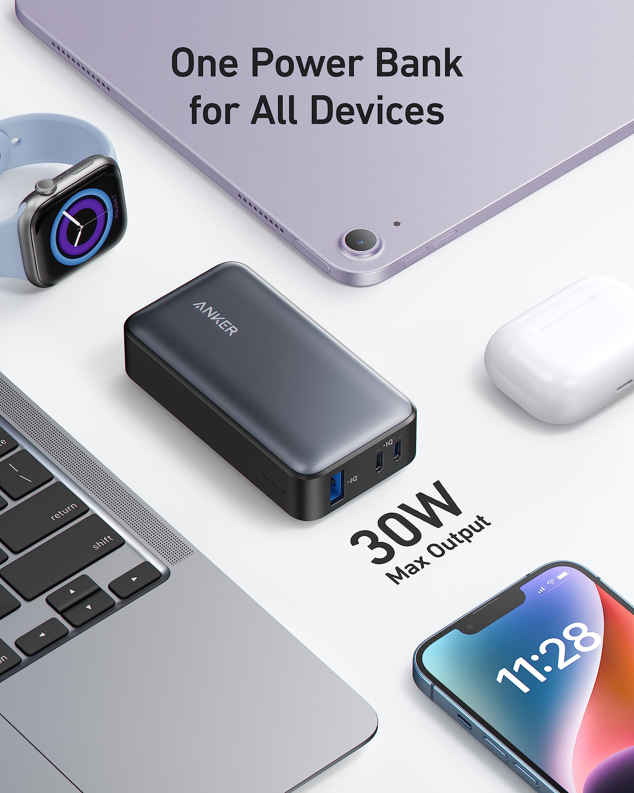 Foto 5 pulgar | Banco De Energía Anker Powercore De 30 W, 10 000 Mah Con Salida Pd De 30 W - Venta Internacional.
