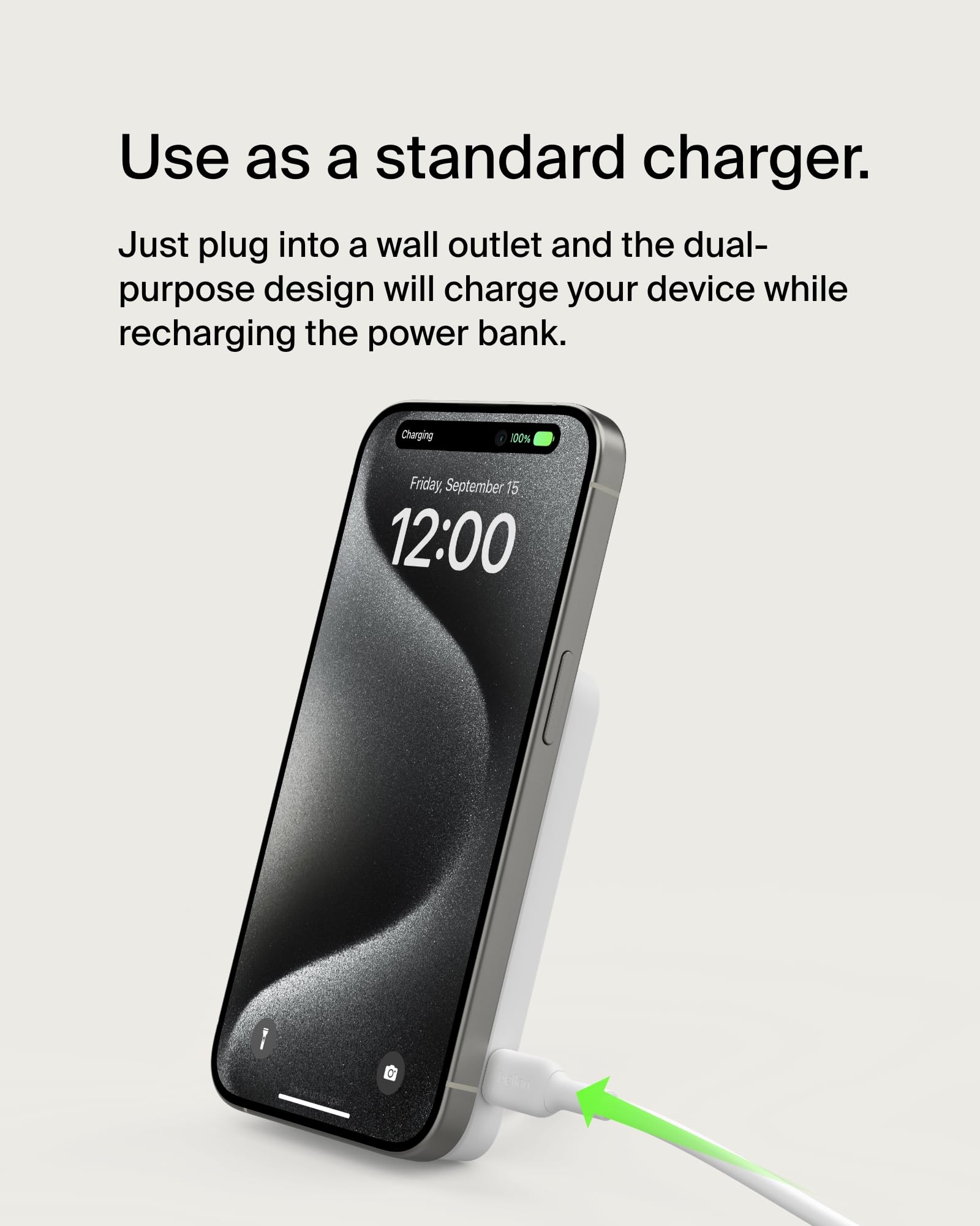 Foto 8 pulgar | Batería Externa Inalámbrica Belkin Boostcharge Pro De 5000 Mah, Color Blanco - Venta Internacional.
