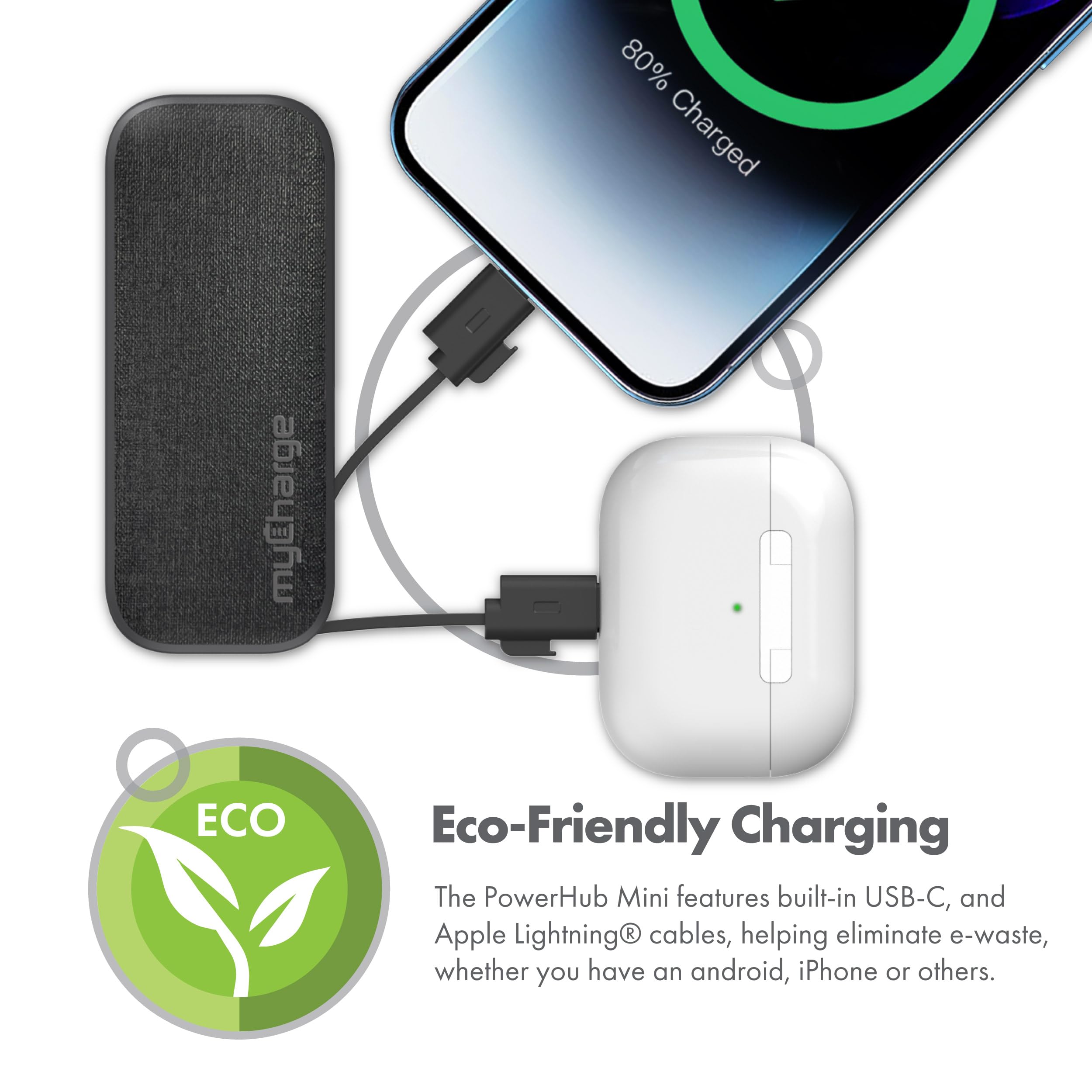Foto 6 pulgar | Cargador Portátil Mycharge Powerhub Mini 3000 Mah Negro - Venta Internacional.