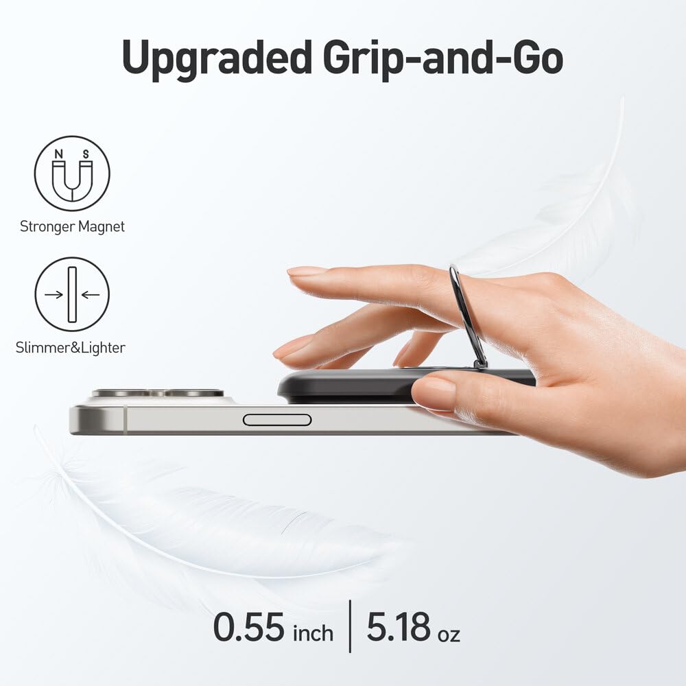 Foto 4 pulgar | Cargador Inalámbrico Power Bank Iwalk Magnetic 6000 Mah Negro - Venta Internacional.