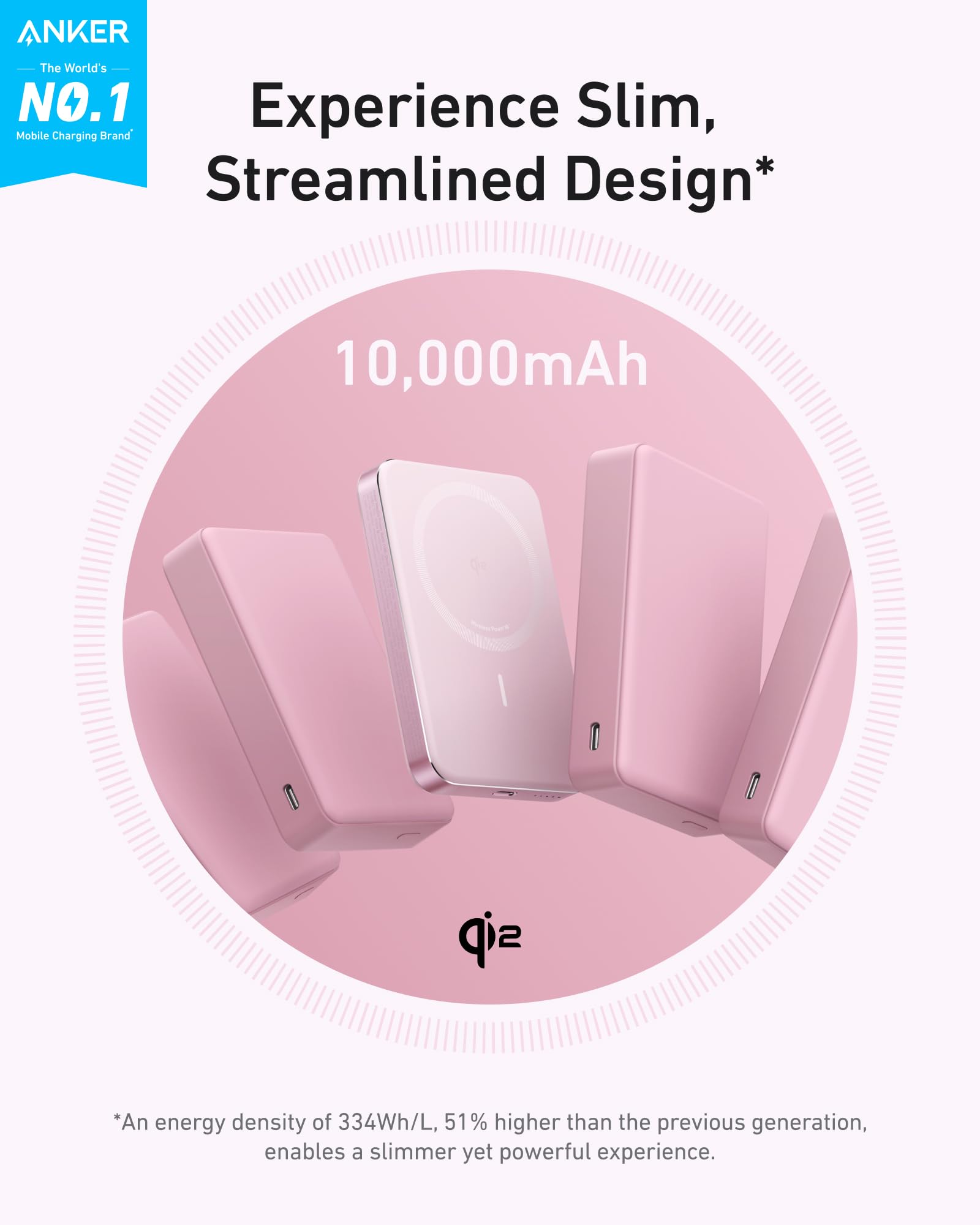 Foto 3 pulgar | Power Bank Anker Maggo De 10.000 Mah Con Carga Inalámbrica De 15 W - Venta Internacional.