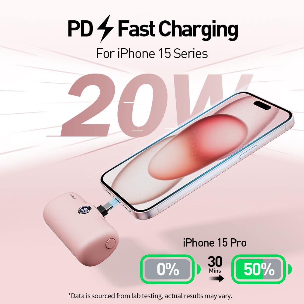 Foto 4 pulgar | Cargador Portátil Iwalk Usb-c 20w 4800mah Para Iphone 15 - Venta Internacional.