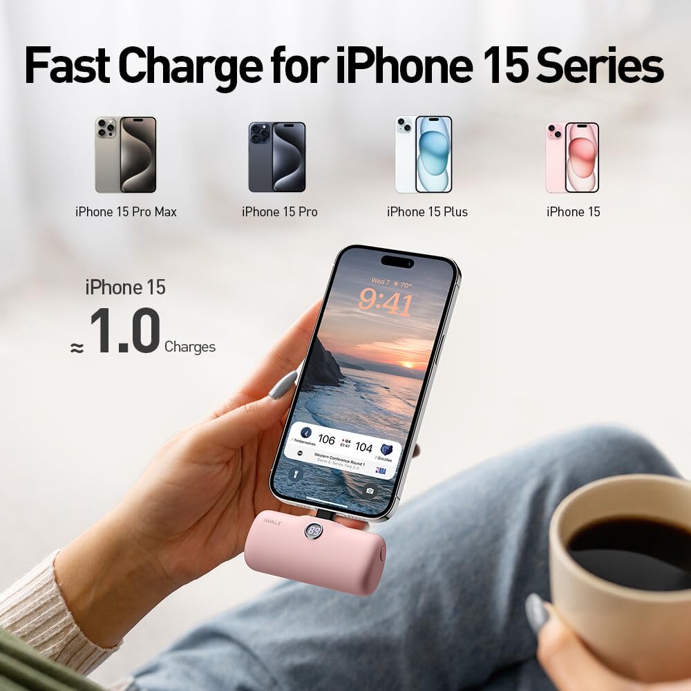 Foto 5 pulgar | Cargador Portátil Iwalk Usb-c 20w 4800mah Para Iphone 15 - Venta Internacional.