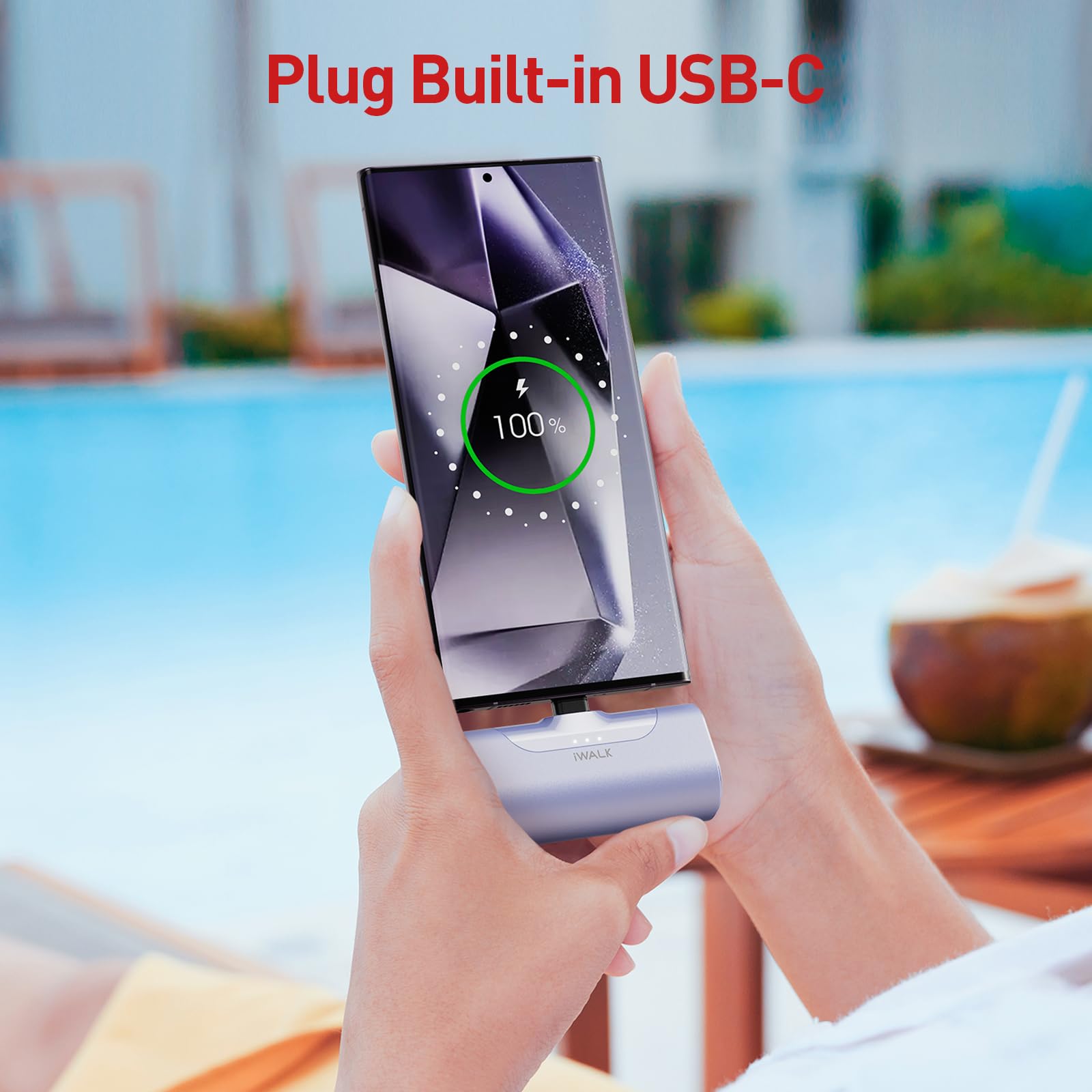 Foto 4 pulgar | Cargador Portátil Iwalk 4500mah Usb-c Para Iphone Y Android - Venta Internacional.