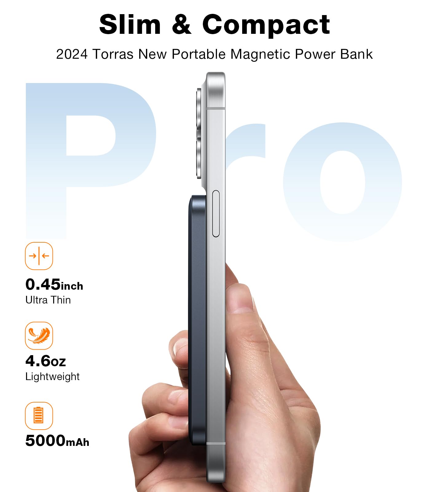 Foto 3 pulgar | Cargador Portátil Power Bank Torras 2024 De 5.000 Mah Para Iphone - Venta Internacional.