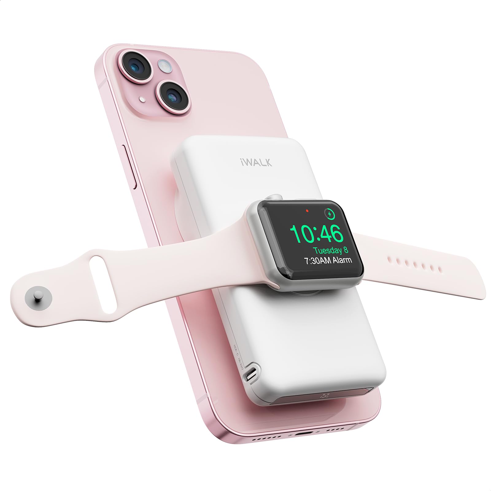 Foto 2 pulgar | Power Bank Iwalk Mag-x Magnético Inalámbrico De 10000 Mah Con Cargador Iwatch - Venta Internacional.