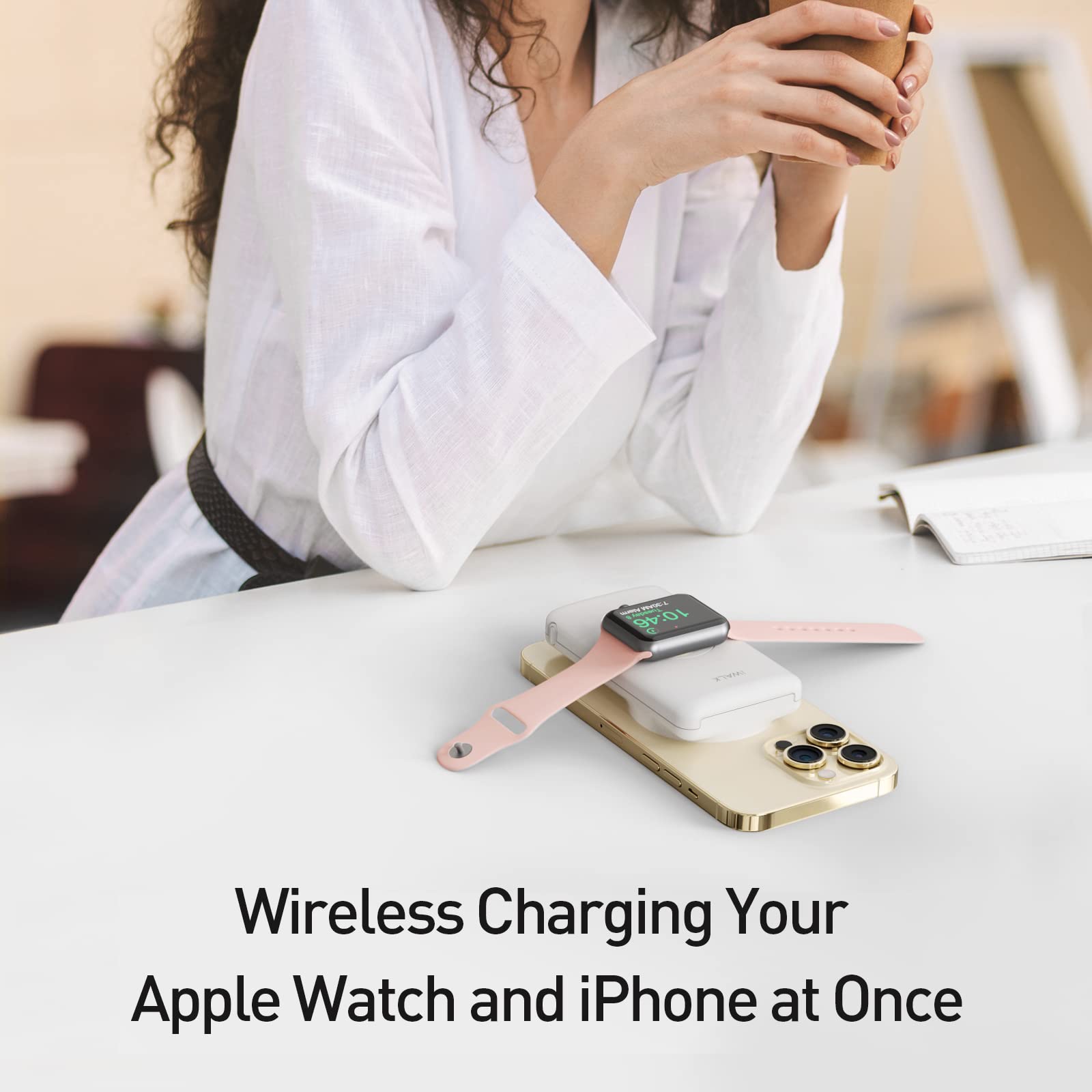 Foto 3 pulgar | Power Bank Iwalk Mag-x Magnético Inalámbrico De 10000 Mah Con Cargador Iwatch - Venta Internacional.