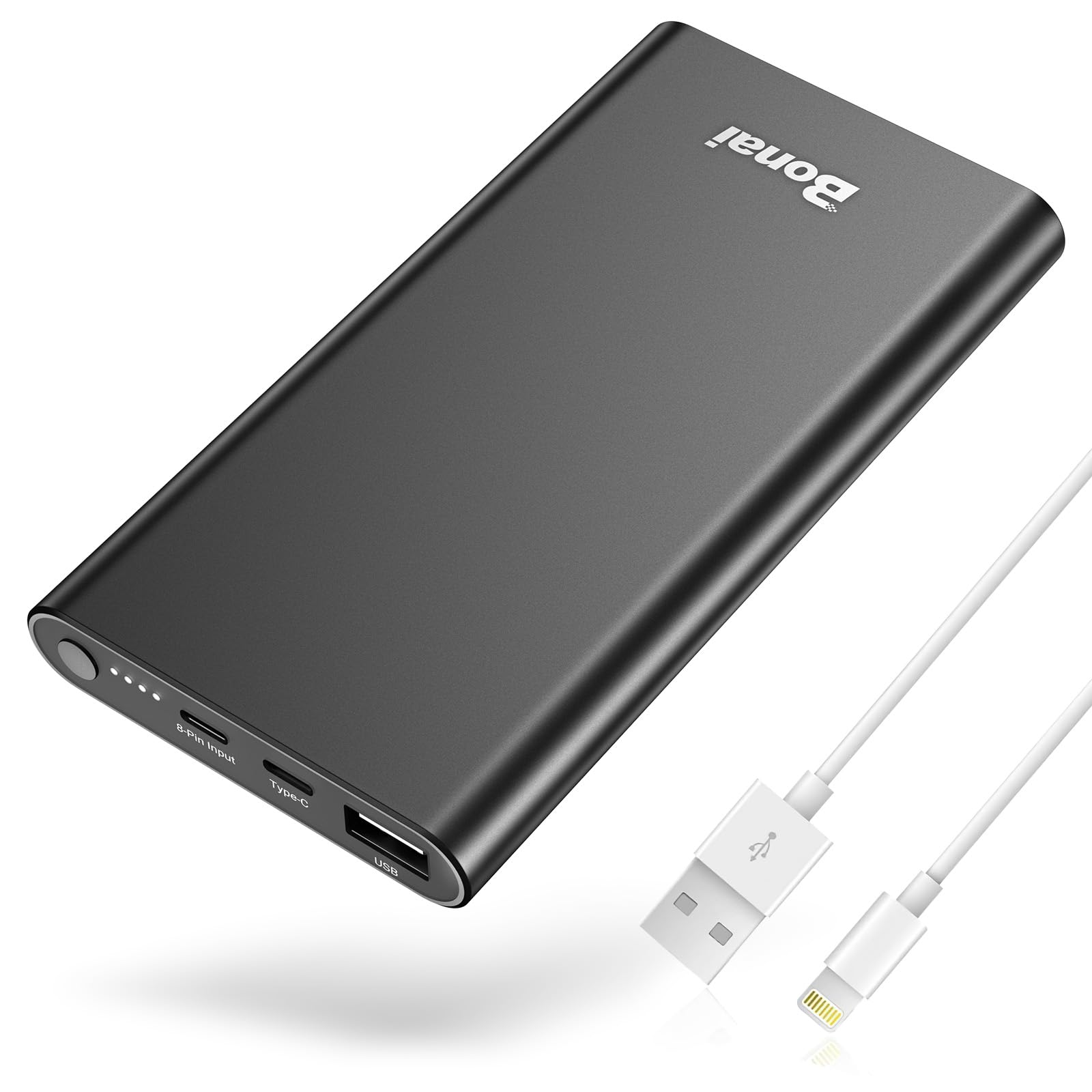 Foto 2 pulgar | Cargador Portátil Power Bank Bonai De 12.000 Mah, 5 V/3 A, Negro - Venta Internacional.