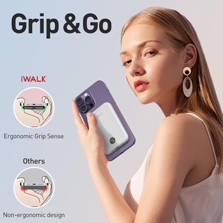 Foto 5 | Cargador Portátil Iwalk Magnetic 5000 Mah 18 W Para Iphone Blanco - Venta Internacional.