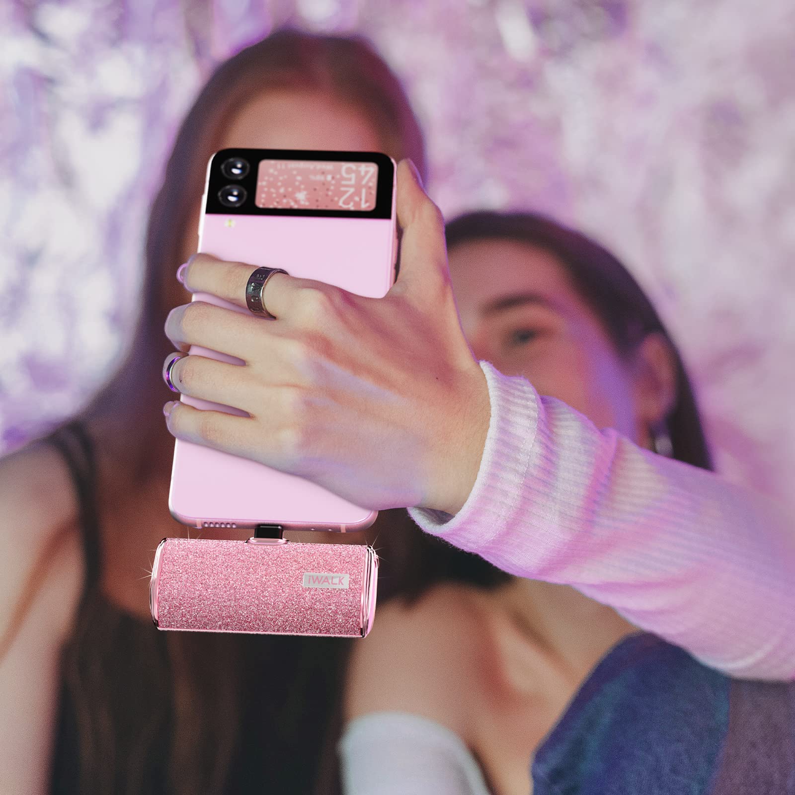 Foto 7 pulgar | Cargador Portátil Iwalk 4500mah Usb-c Rosa Para Iphone/samsung - Venta Internacional.