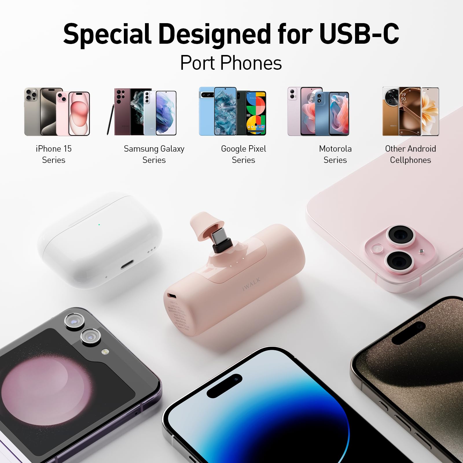 Foto 3 pulgar | Cargador Portátil Iwalk Power Bank De 4500 Mah Para Iphone 15/16 - Venta Internacional.