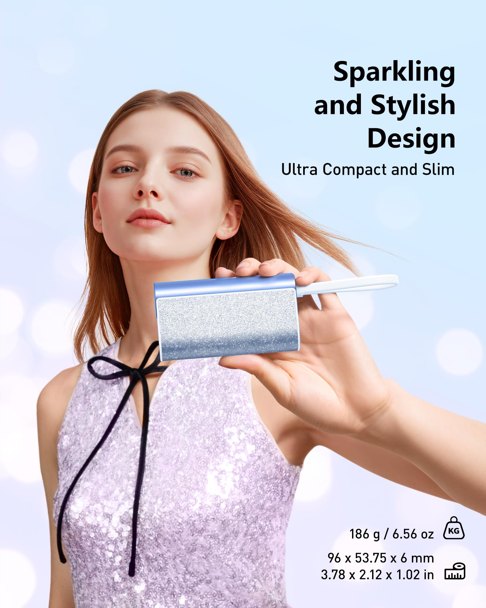 Foto 4 pulgar | Cargador Portátil Compacto Power Bank Veger De 10000 Mah, 20 W, Azul - Venta Internacional.