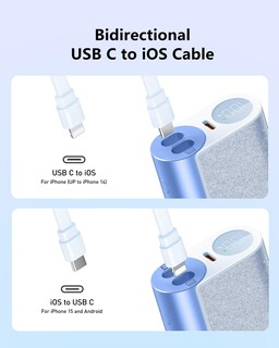 Foto 4 | Cargador Portátil Compacto Power Bank Veger De 10000 Mah, 20 W, Azul - Venta Internacional.