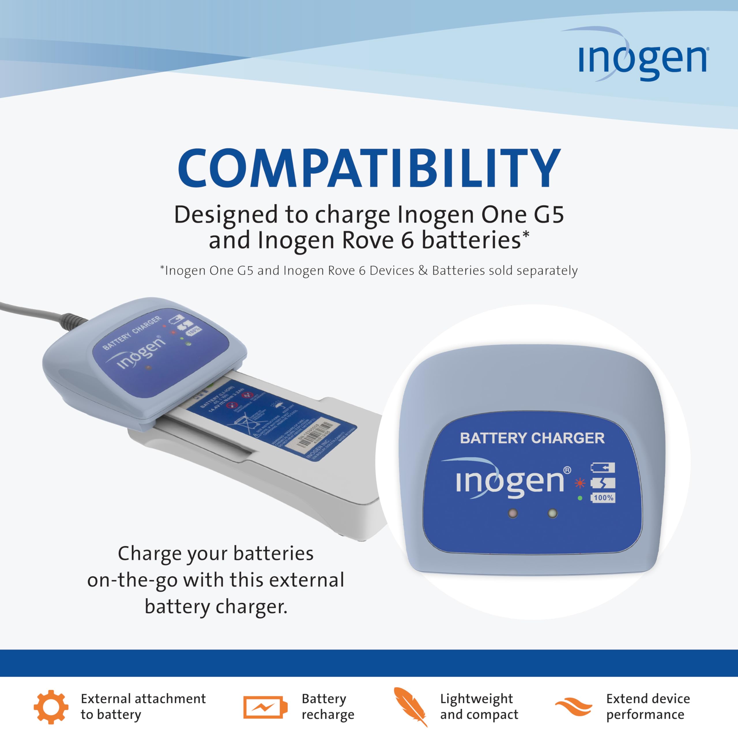 Foto 5 pulgar | Cargador De Batería Externo Inogen Para Inogen One G5/rove 6 - Venta Internacional.