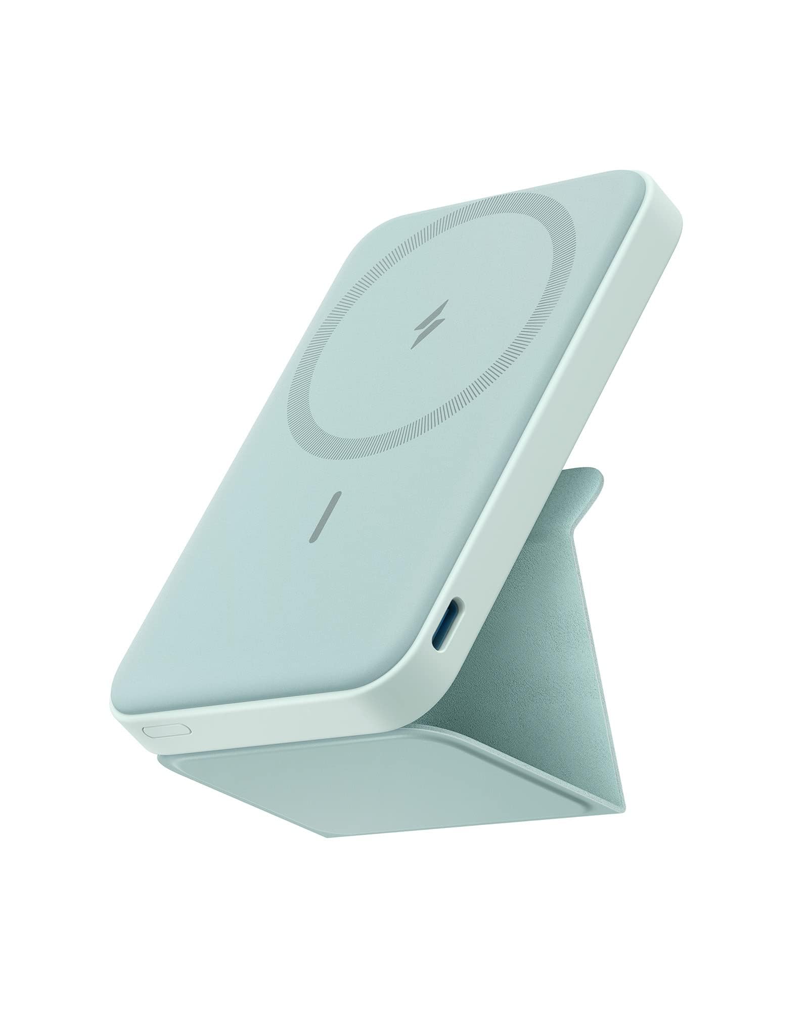 Cargador Portátil Anker 622 Con Batería Magnética De 5000 Mah, Color Verde - Venta Internacional.