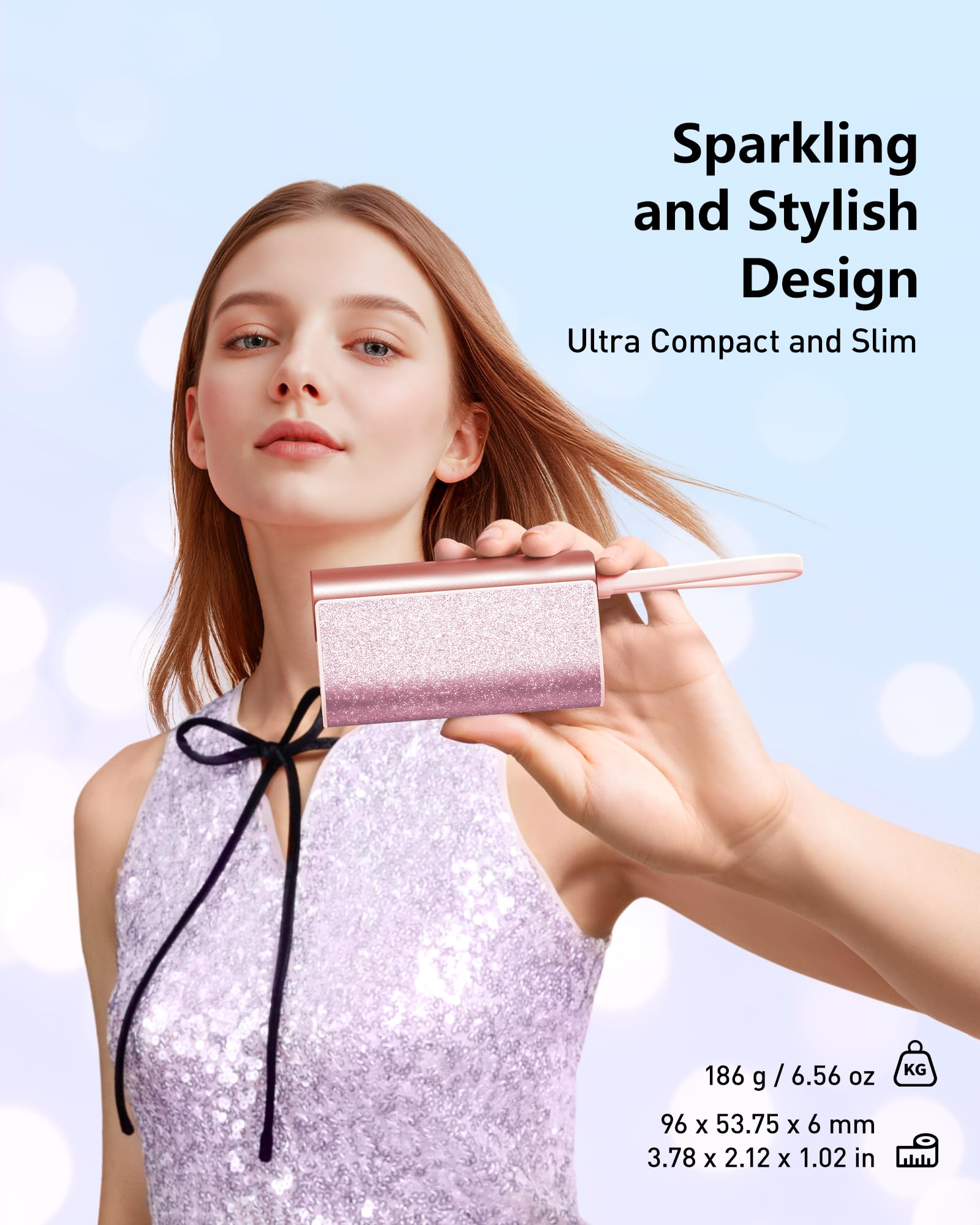 Foto 4 pulgar | Cargador Portátil Compacto Power Bank Veger De 10000 Mah Y 20 W, Color Rosa - Venta Internacional.