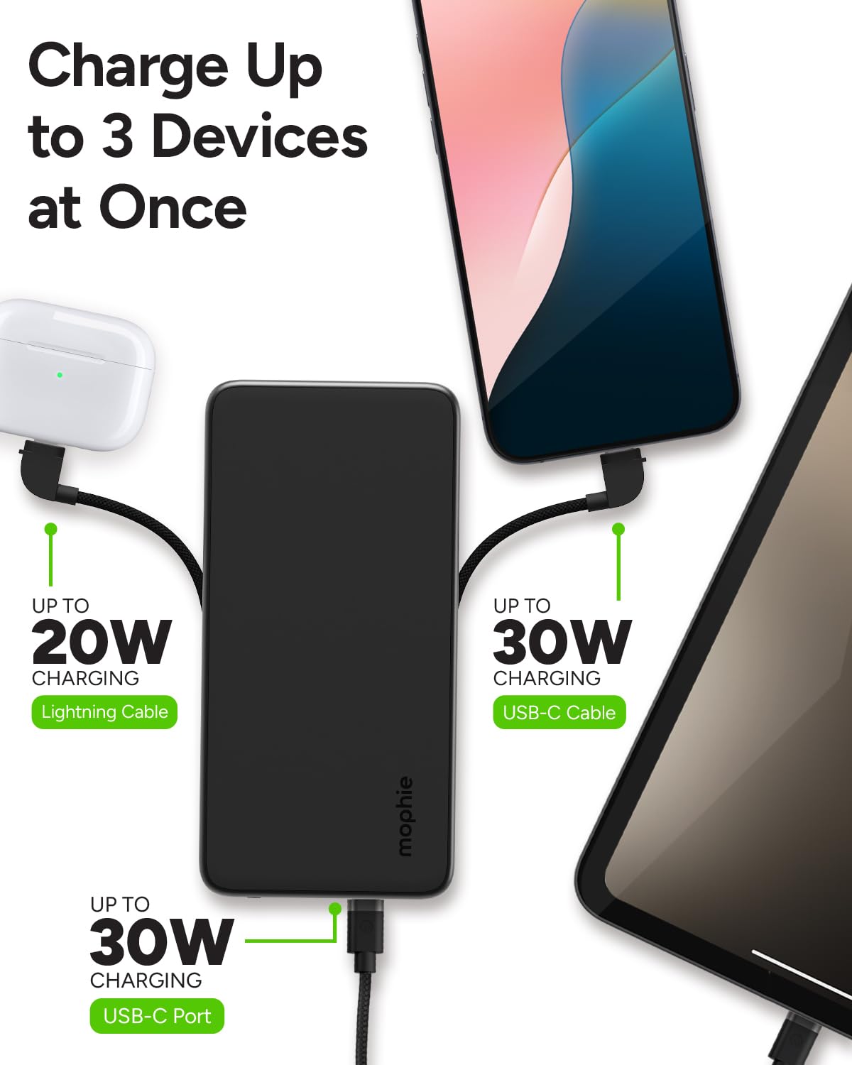 Foto 4 pulgar | Batería Externa Mophie Powerstation Plus De 10.000 Mah Con Usb-c Y Lightning - Venta Internacional.