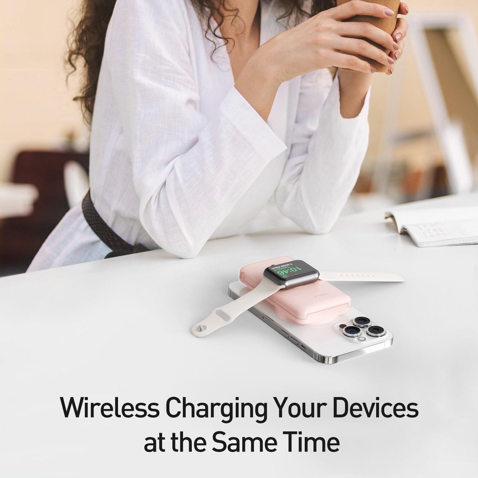 Foto 2 | Power Bank Iwalk Mag-x Magnético Inalámbrico De 10000 Mah Con Cargador Iwatch - Venta Internacional.