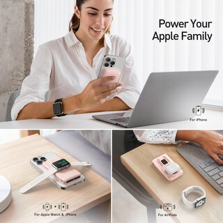 Foto 3 | Power Bank Iwalk Mag-x Magnético Inalámbrico De 10000 Mah Con Cargador Iwatch - Venta Internacional.