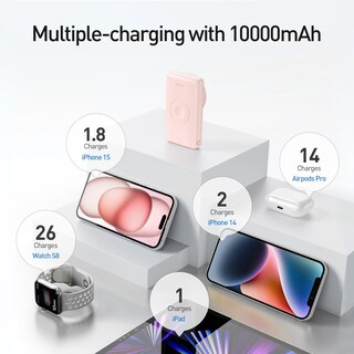 Foto 5 | Power Bank Iwalk Mag-x Magnético Inalámbrico De 10000 Mah Con Cargador Iwatch - Venta Internacional.