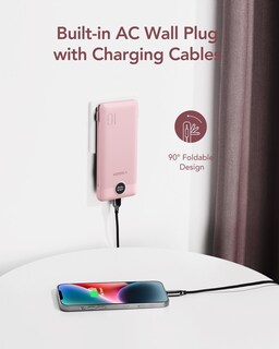 Foto 3 | Cargador Portátil Veger De 10000 Mah Con Cables Y Enchufe Integrados - Venta Internacional.