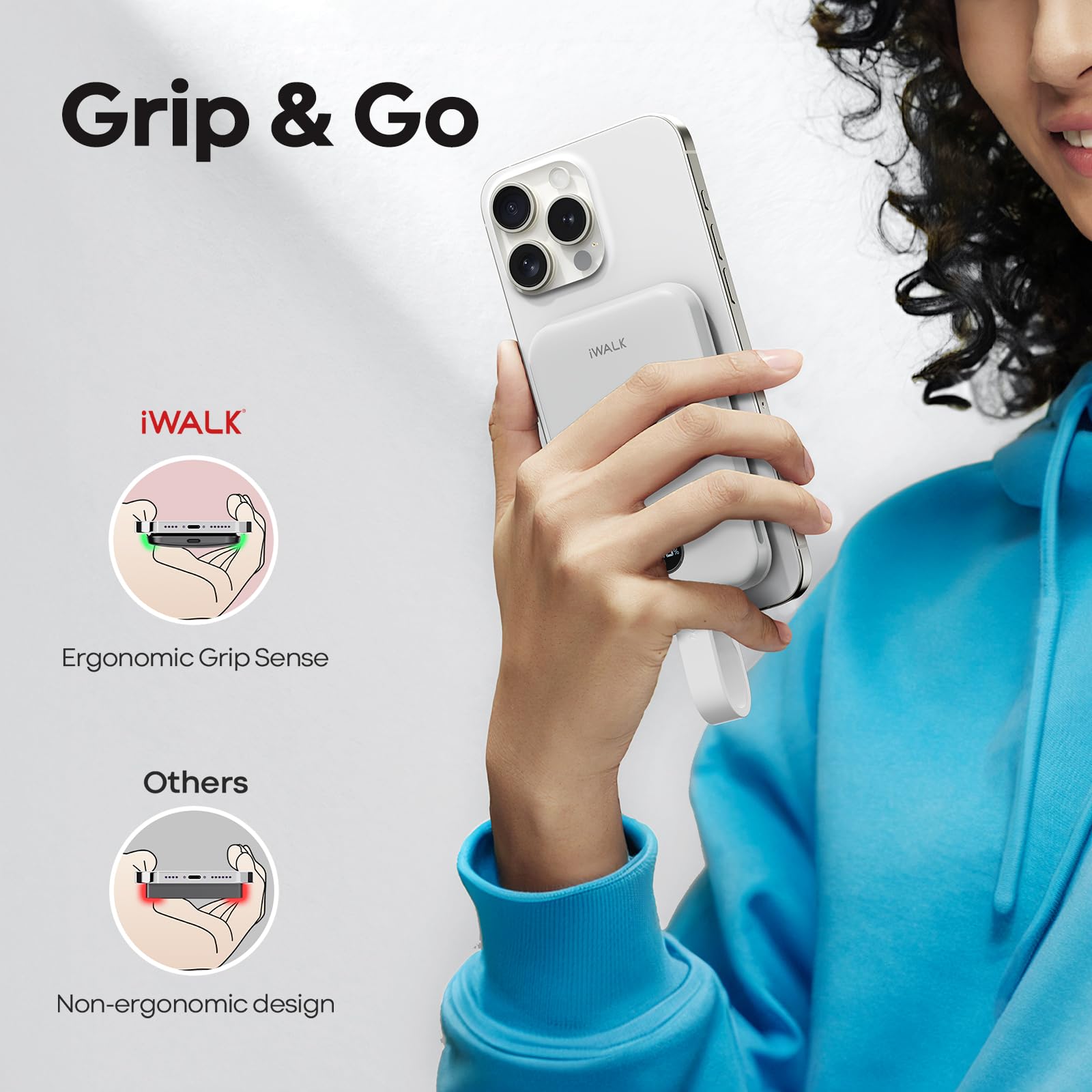 Foto 7 pulgar | Cargador Portátil Iwalk Magnetic De 10000 Mah, Banco De Energía Inalámbrico - Venta Internacional.