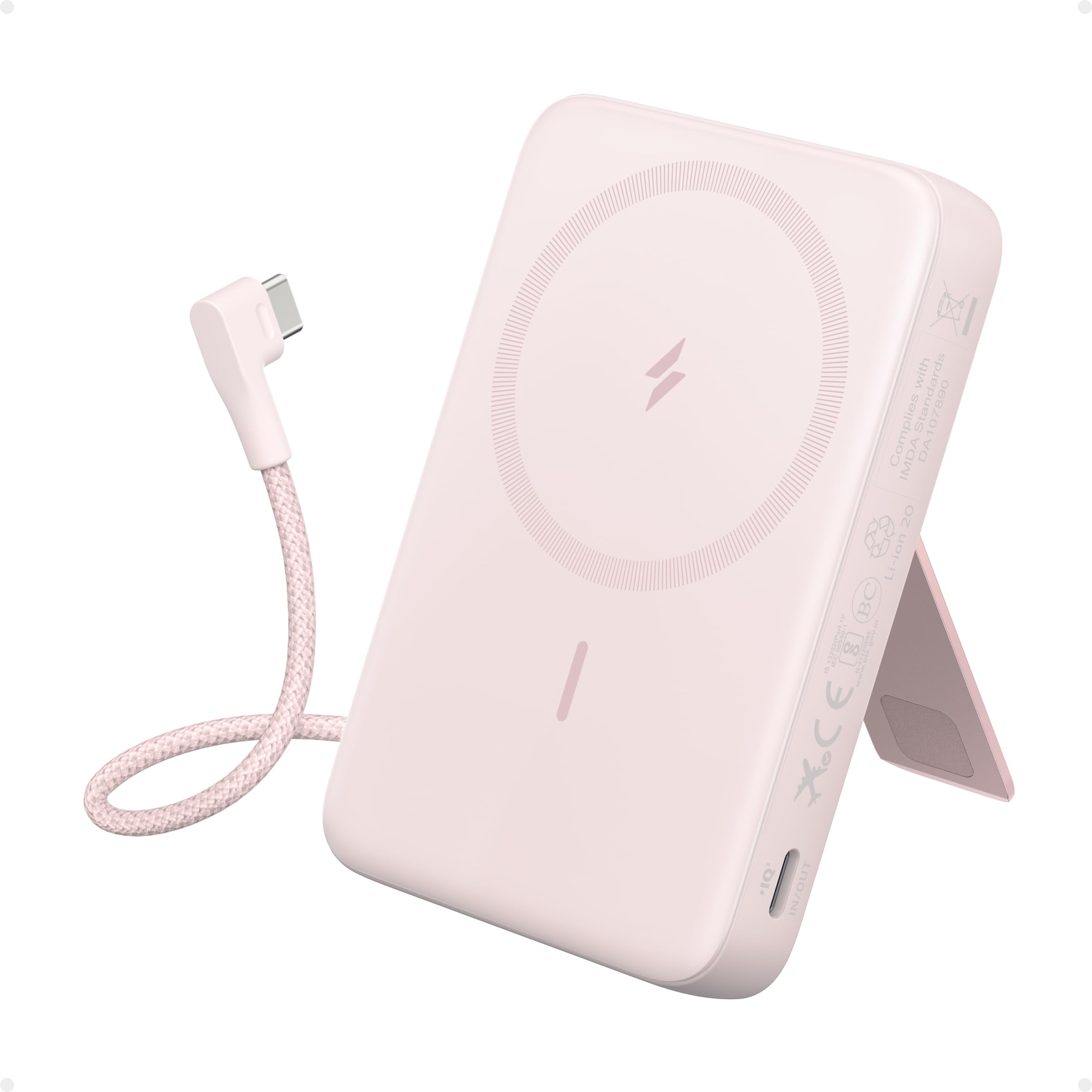 Batería Externa Anker Zolo Magnetic De 10.000 Mah Con Carga Rápida De 30 W - Venta Internacional.