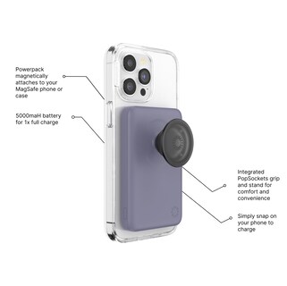 Foto 3 | Batería Externa Popsockets Powerpack Para Magsafe 5000 Mah - Venta Internacional.