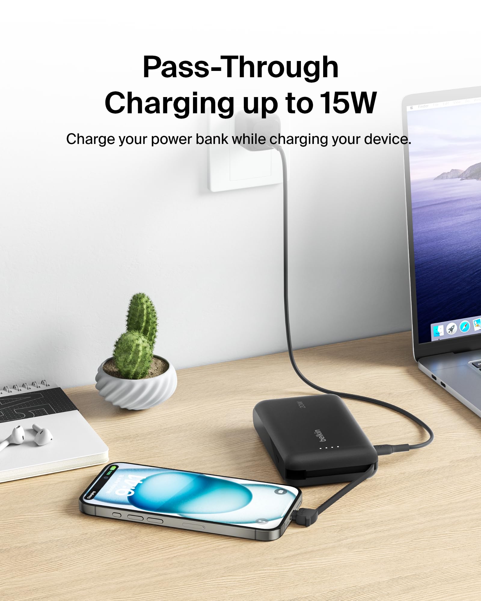 Foto 7 pulgar | Batería Externa Belkin 10k Pd 20w Con Cable Integrado Para Iphone - Venta Internacional.