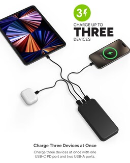 Foto 3 | Banco De Energía Portátil Mophie Powerstation Prime10 10,000 Mah - Venta Internacional.