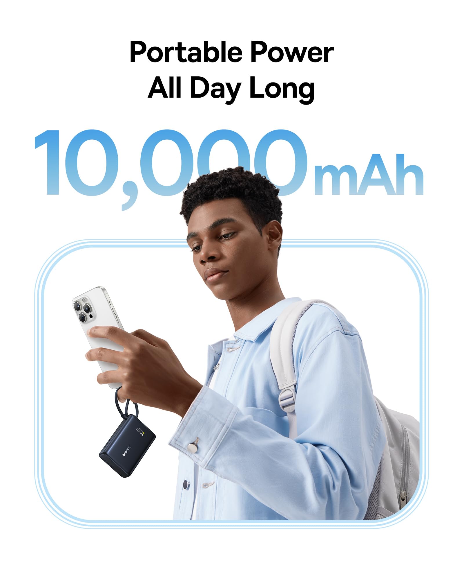 Foto 5 pulgar | Banco De Energía Baseus Picogo De 10000 Mah, 45 W, 3 Salidas Con Cable Usb-c - Venta Internacional.