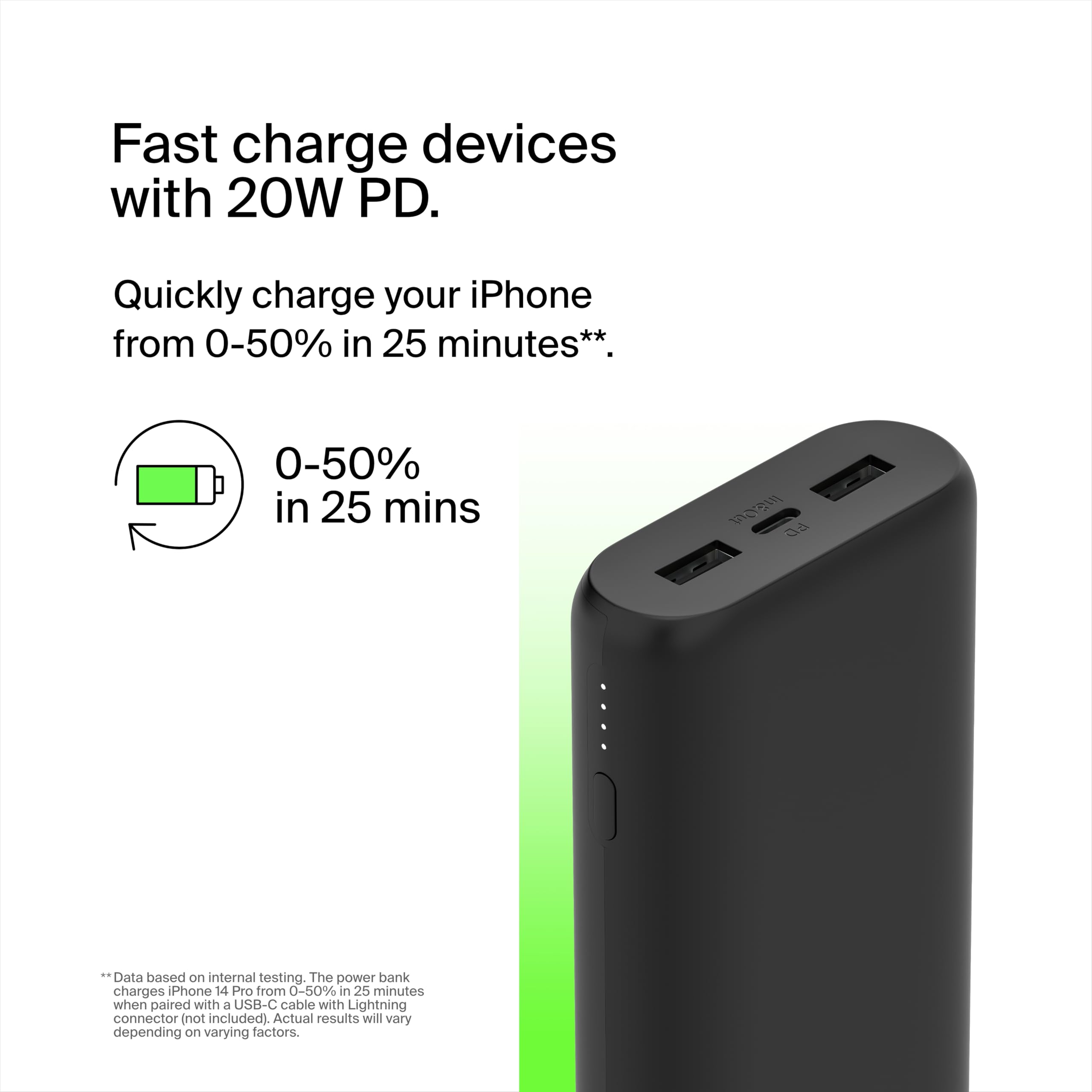 Foto 3 pulgar | Cargador Portátil Belkin De 20 000 Mah Y 3 Puertos Con Pd De 20 W Para Iphone - Venta Internacional.
