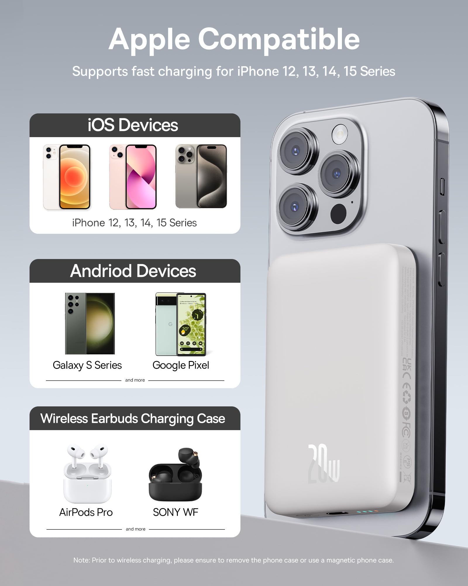 Foto 4 pulgar | Cargador Portátil Inalámbrico Baseus Magnetic 10000 Mah Pd 20w - Venta Internacional.