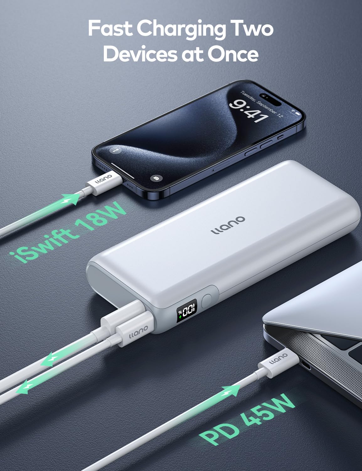 Foto 8 pulgar | Cargador Portátil Para Portátil Llano Power Bank De 65 W, 2000 Mah - Venta Internacional.