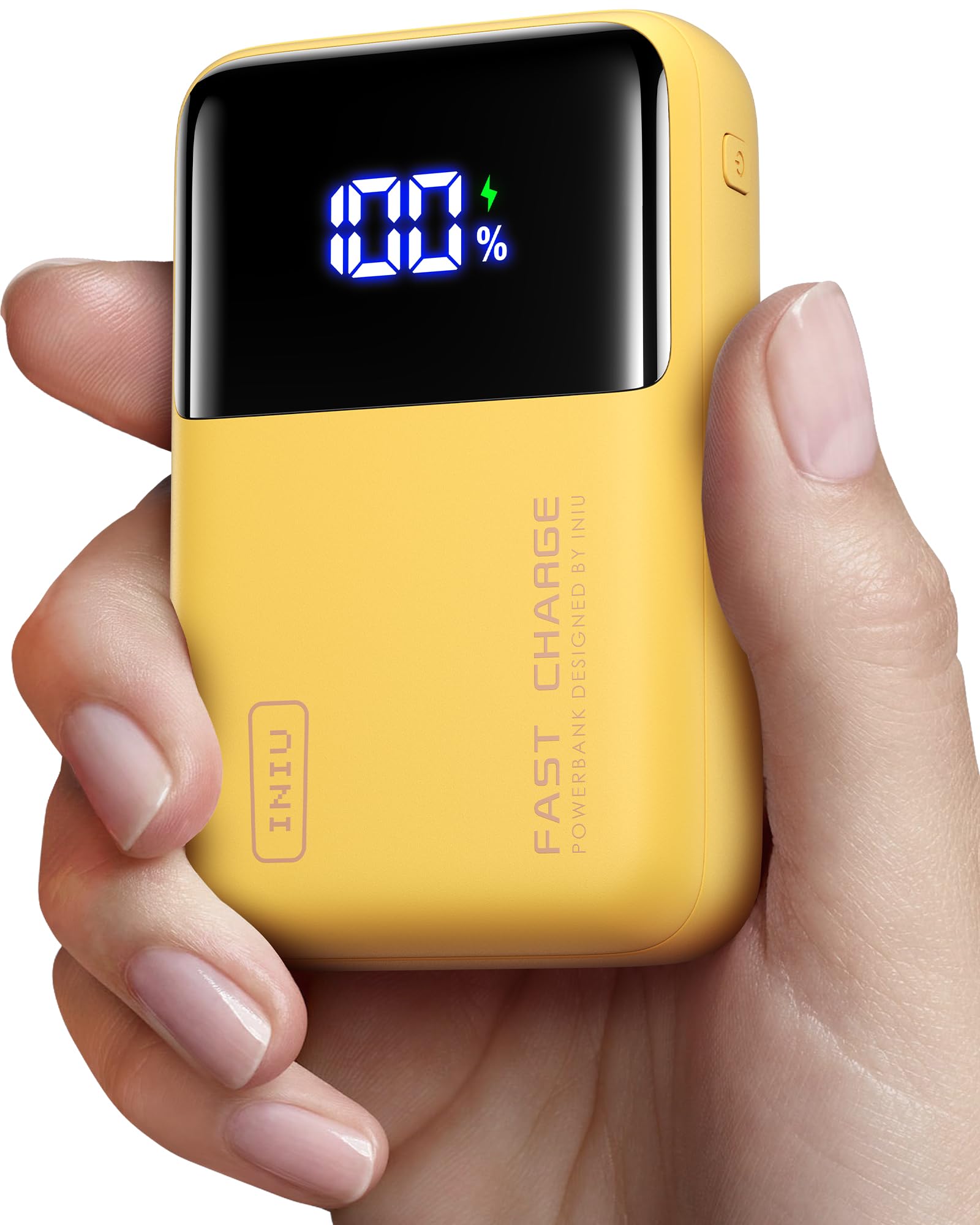 Foto 2 pulgar | Power Bank Iniu 25000 Mah 100 W Para Ordenador Portátil Y Teléfono, Color Amarillo - Venta Internacional.