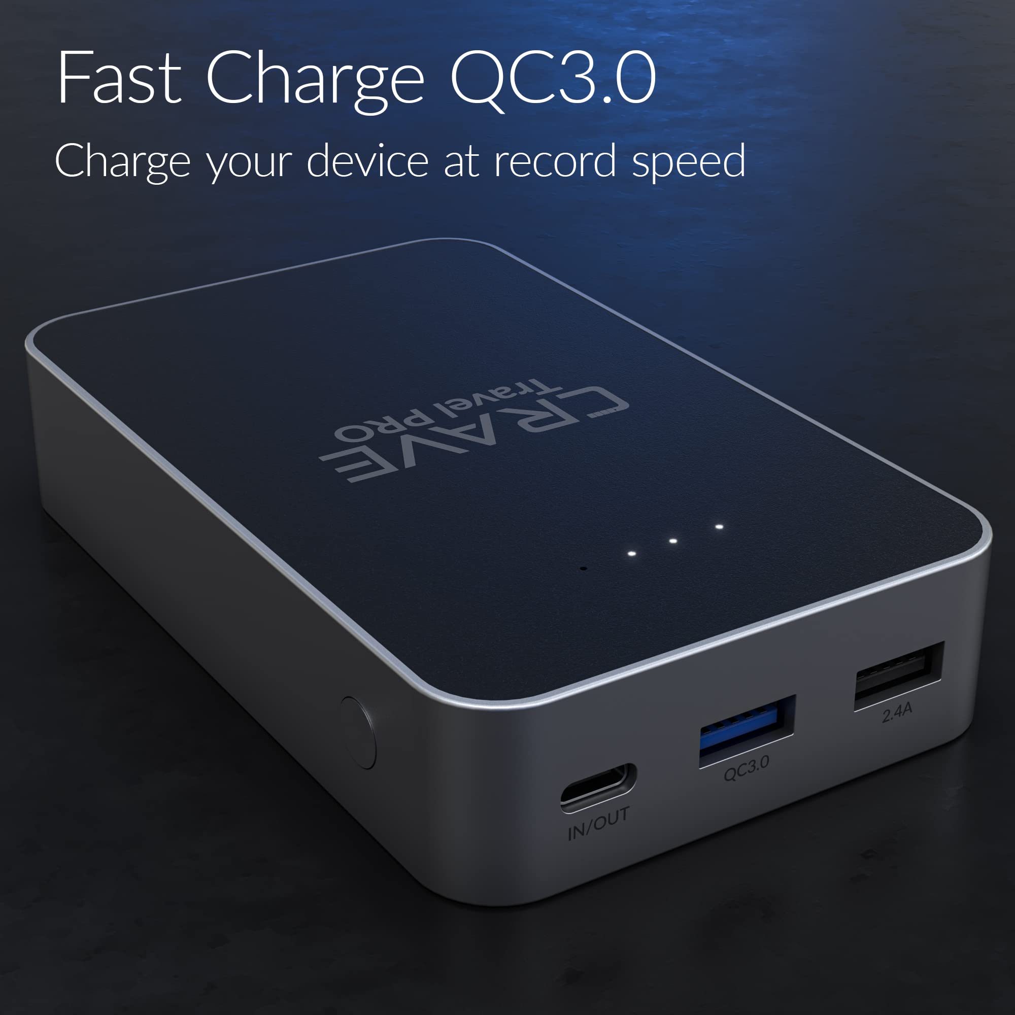 Foto 3 pulgar | Batería Externa Crave Travel Pro De 13400 Mah Con Carga Rápida Qc 3.0 - Venta Internacional.