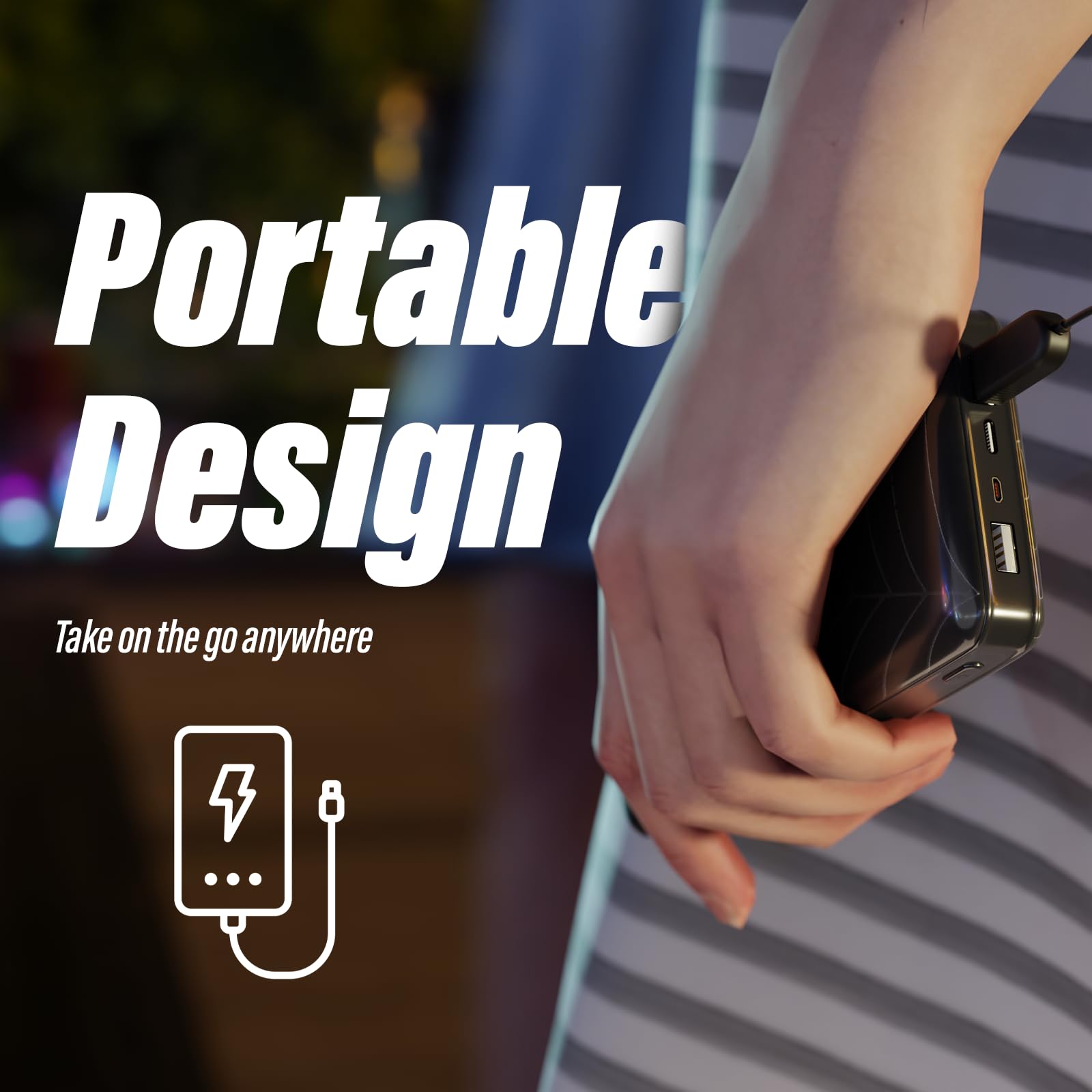 Foto 4 pulgar | Power Bank Disney La Pesadilla Antes de Navidad de Tim Burton - Venta Internacional