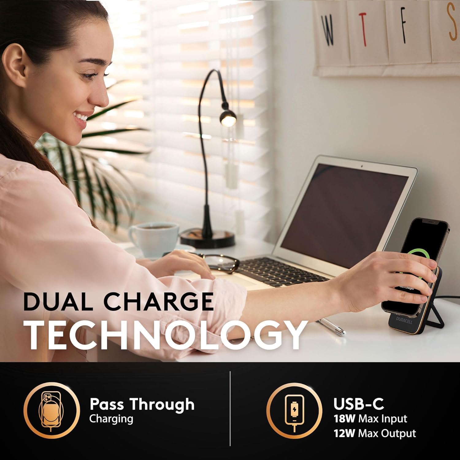 Foto 4 pulgar | Batería Externa Duracell Magsafe + Usb-c De 5000 Mah Para Iphone Y Android - Venta Internacional.
