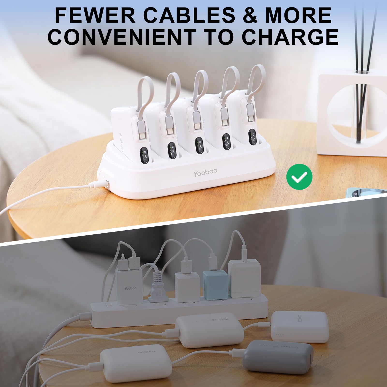 Foto 7 pulgar | Estación De Carga Yoobao Con 5 Baterías Externas Usb-c De 10000 Mah - Venta Internacional.