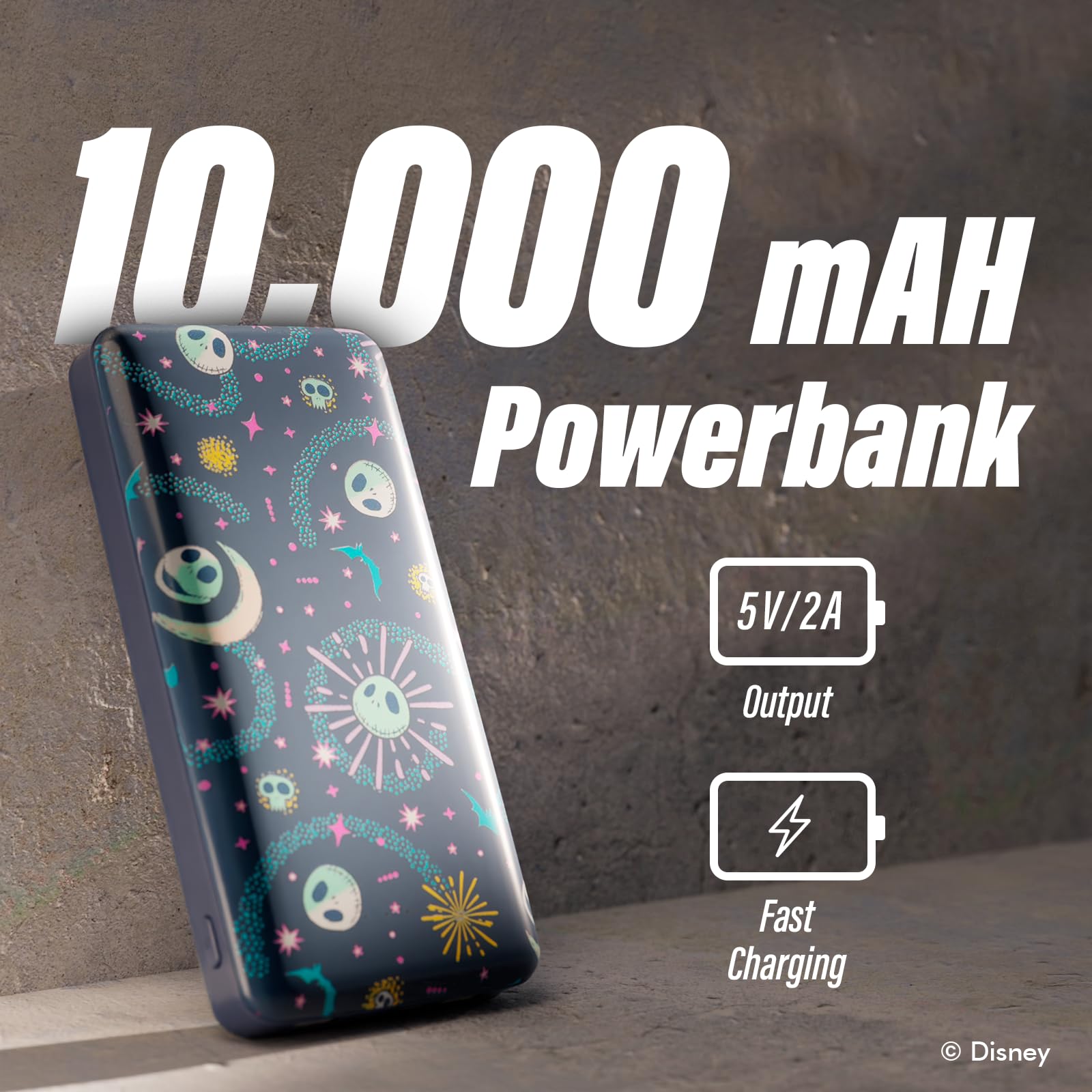 Foto 2 | Power Bank Disney La Pesadilla Antes de Navidad de Tim Burton - Venta Internacional