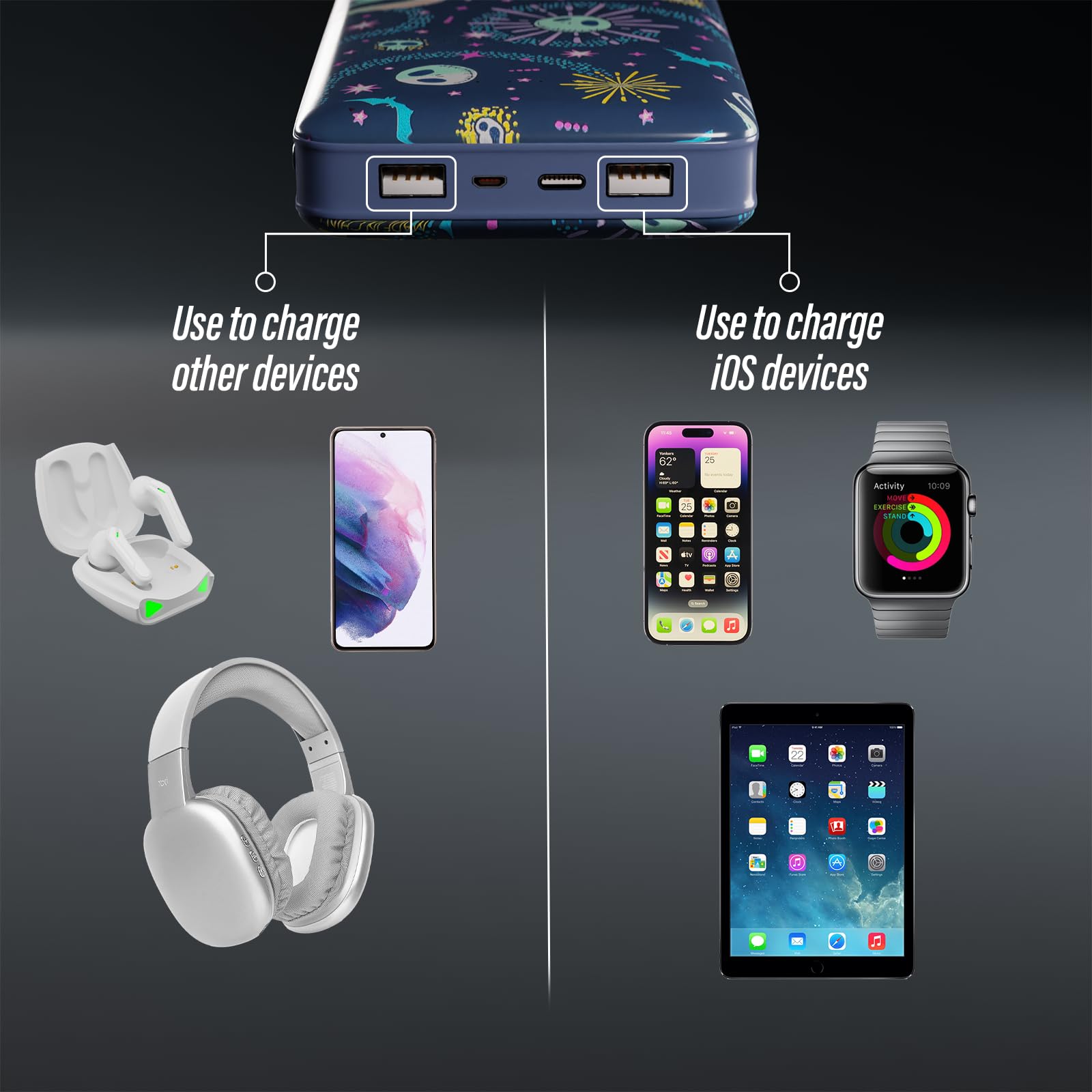 Foto 8 pulgar | Power Bank Disney La Pesadilla Antes de Navidad de Tim Burton - Venta Internacional
