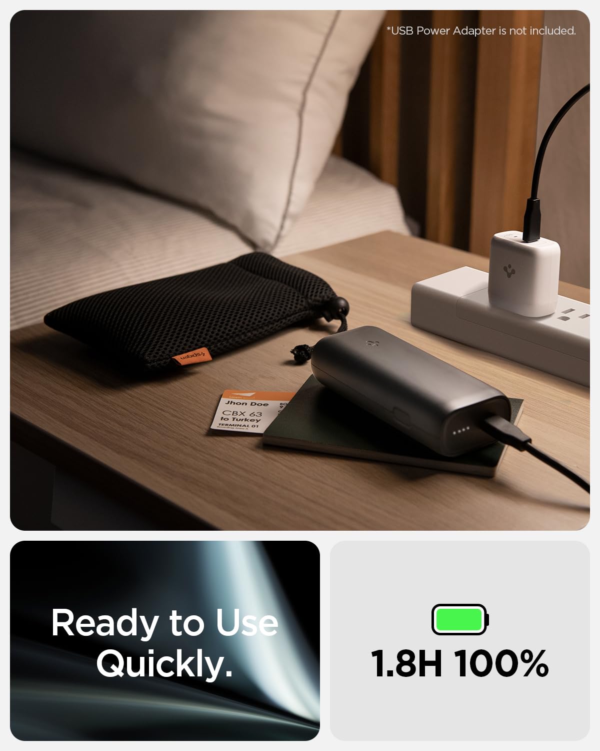 Foto 6 pulgar | Batería Externa Spigen Arcpack 1000 Mah 30 W Usb-c Pd Pps 3.0 - Venta Internacional.