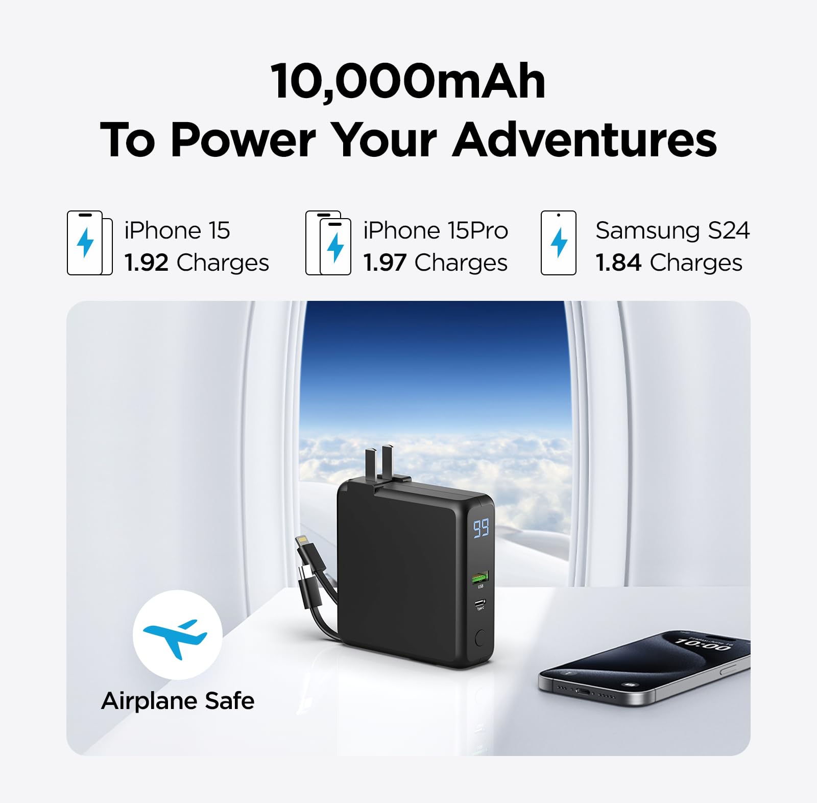 Foto 6 pulgar | Cargador De Viaje Portátil Power Bank De 10000 Mah Sanag K12pro - Venta Internacional.